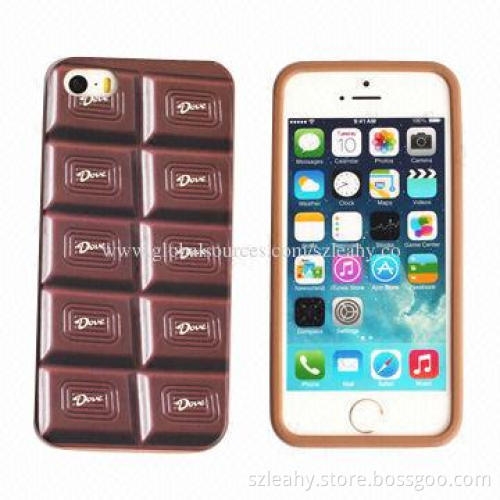 Dove chocolate-shaped silicone case for iPhone 5/5S